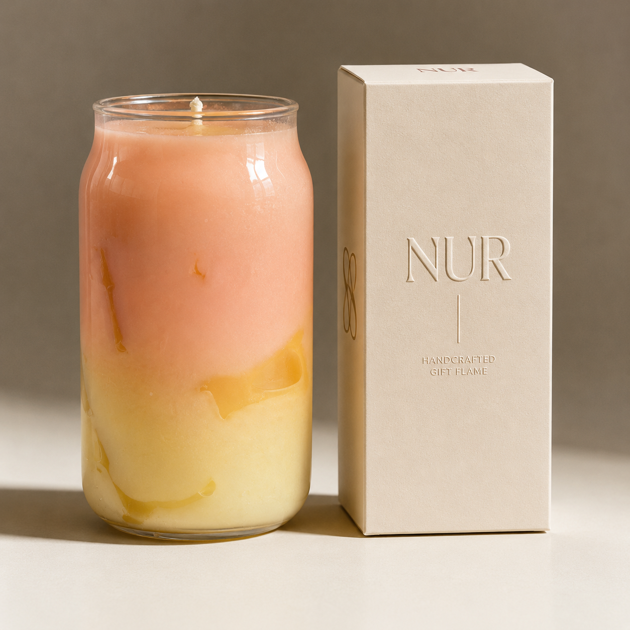 ice lemon strawberry candle